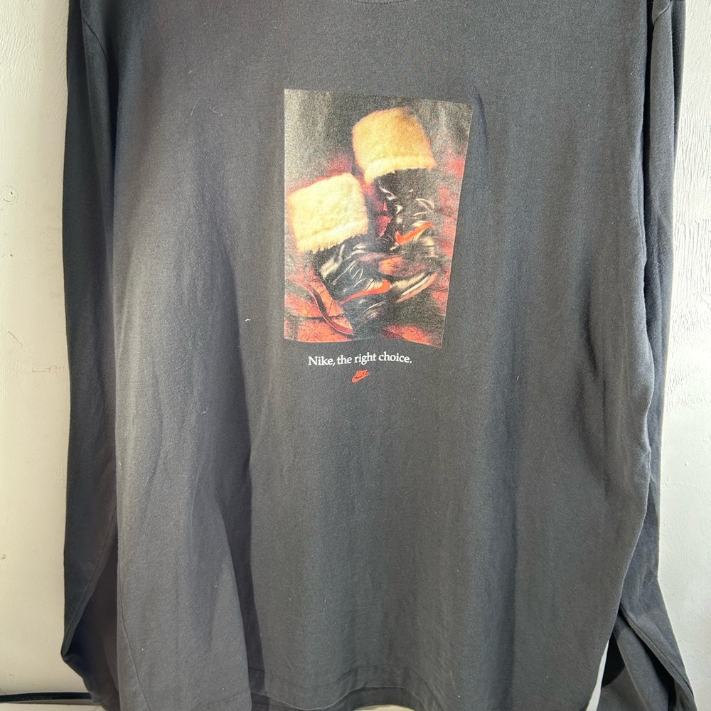 Nike Black Long Sleeve Shirt with Graphic
